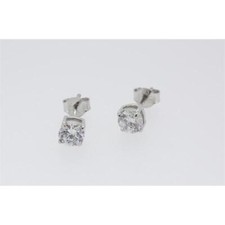 Nomination Damen Ohrringe Ohrstecker 925er Silber Zirkonia klar 0,5cm 144832/010