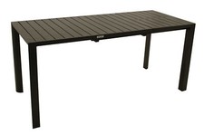 Gartentisch Ausziehtisch Esstisch Alutisch LAGOS 162x70cm Alu grau, 2. WAHL
