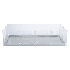 Trixie Boden Indoor Freilaufgehege grau/weiß für Meerschweinchen 140x70 cm