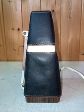 Schreibtischlampe 60er Jahre, Leder, Design, klappbar