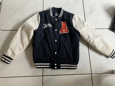 Primark College Jacke Blau Weiß 9-10 Jahre 140 Top Zustand