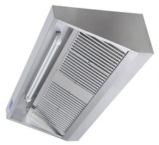 GGM Gastro Wandhaube mit Motor - 1400mm - Regler, Filter & Lampe