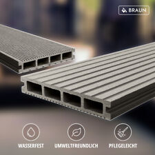 WPC Terrassendiele 24x146 mm Hohldiele, Holz Terrassen Dielen Balkon, Muster