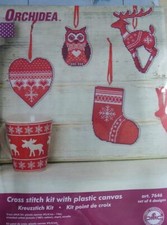 Stickpackung Anhänger auf Plastc canvas