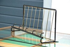 Design Garderobe 50er 60er gold schwarz Kleiderhaken Garderobe Draht Vintage