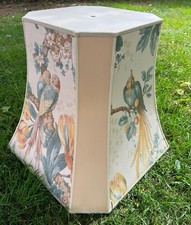 2Lampenschirme Tischlampe Stoff, Landhaus Pagodenform H49cm, 33x33cm, 55x55cm