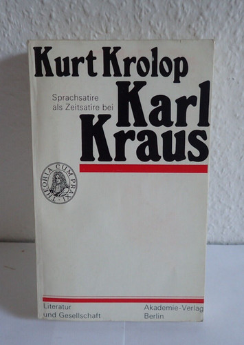 Kurt krolop sprachsatire als - kurt,