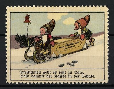 Reklamemarke aecht franck - reklamemarke,