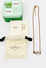 Fossil Kette und Ring White