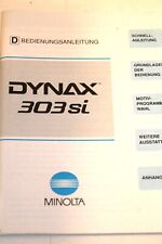Bedienungsanleitung für Minolta DYNAX 303si