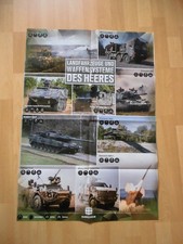 BUNDESWEHR POSTER LANDFAHRZEUGE UND WAFFENSYSTEME DES HEERES DINGO LEOPARD PUMA