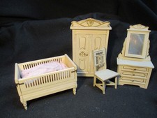 Wunderschönes Moritz Gottschalk Schlafzimmer, Kinderzimmer seltenes Kinderbettbe