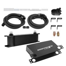 10-Reihen Ölkühler Kit Universal Aluminium AN10 mit Thermostat 3/4-16 M20x1,5