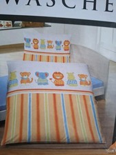 *Schöne Kinderbettwäsche Baumwolle Bettbezug Set 135×100, 100% Baumwolle 2-tlg 