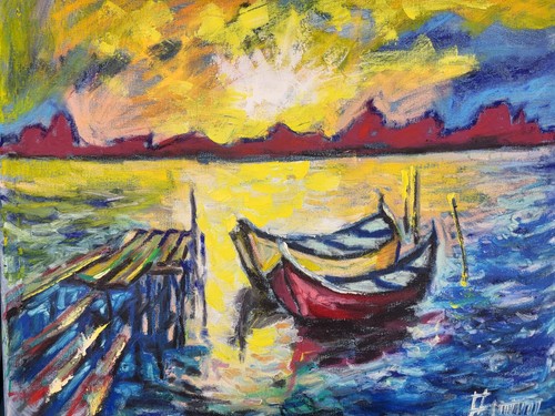ölbild abstrakt gemälde - abstrakt,