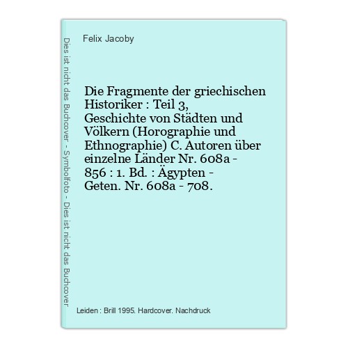 Die fragmente der - der, griechischen