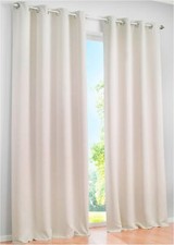 1er Pack Verdunkelungsvorhang Ösen H/B: 145/270 cm Beige Gardine Vorhang Neu*
