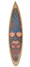 Deko Tiki Surfboard aus Holz
