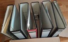 9 Leitz- bzw. Herlitzordner, breit, schmal, ganz schmal, gebraucht auch fast neu