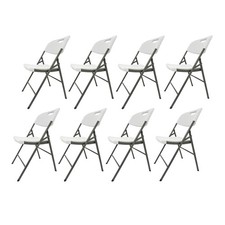 Klappstuhl 8 Stück Weiß