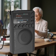 Portable Pocket Digital DAB FM Radio MP3 Player LCD Display Speaker  Micro USB