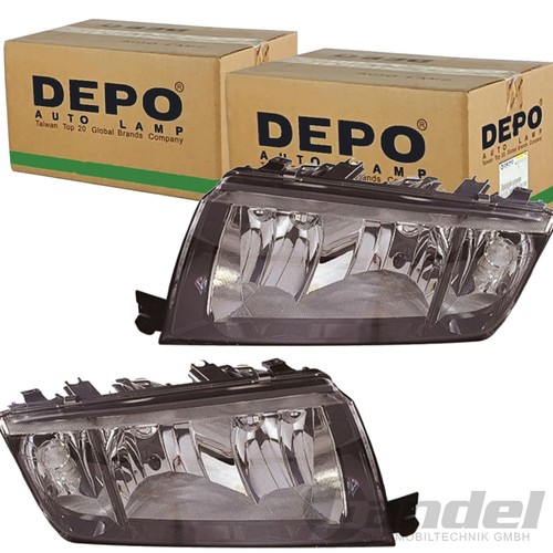 Depo scheinwerfer schwarz - 2x,
