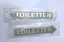 Türschild WC-Schild Toilettenschild, 2er Set, Restaurant Wegweiser