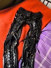 Gothic**Leggings**Schnürung**Nieten**S/M**34/36**W26/27**Stretch**Skinny 