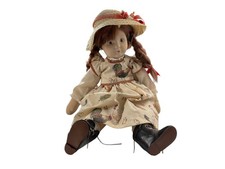 Alte Sammler Stoff Puppe 51 cm