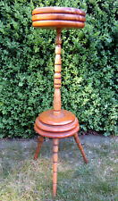 Dekorativer Blumenständer aus Holz, gedrechselt und lackiert, älteres Stück