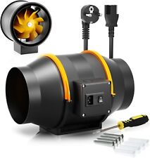 FanGoFast Rauchabzug Rohrventilator 125mm Inline-Kanalventilator, Ventilator-NEU