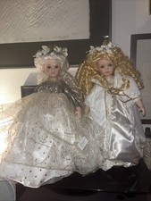 Zwei Porzellan-Engelpuppe /