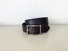 VMP Leder Gürtel blau