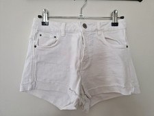 Zara Damen Kurz Shorts Hot Pants Jeans  Gr. 34 Weiß Zustand sehr Gut