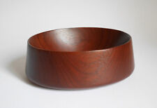 afrik. Padouk ovale Obstschüssel Schale handgemacht Holz vintage