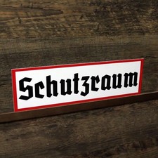 Schild Schutzraum Wegweiser