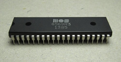 6569 vic commodore c64 chip - -,