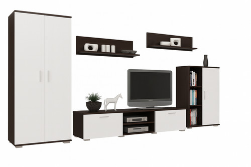 Wohnwand california eiche - wohnwand,