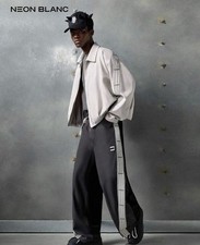 Neon blanc PU Leder designer