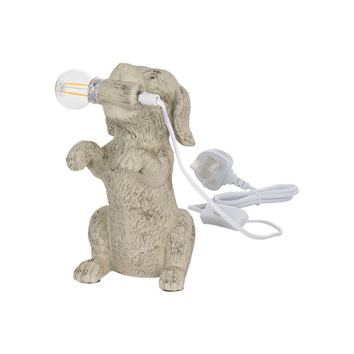 Natur welpe hund tischlampe - natur,