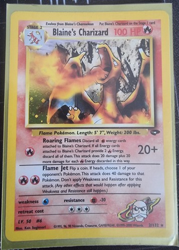 Blaine charizard 132 - blaine's,