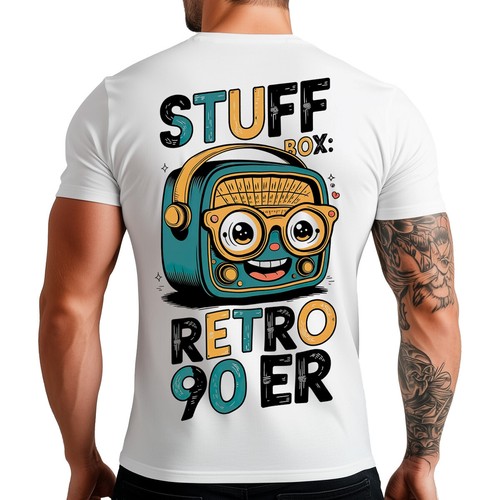 Stuff box retro herren shirt - stuff,