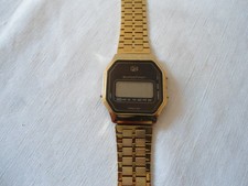 Ruhla  Eurochron Q L C vergoldet   DDR Zeit   defekt !  Optisch Top Zustand