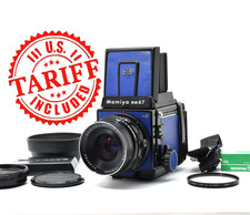 Blaues Leder [N NEUWERTIG] Mamiya RB67 Pro S Kamera Sekor C 90 mm f3,8 Objekt...