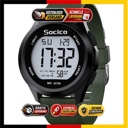 Socico herren digitaluhr - herren, sport