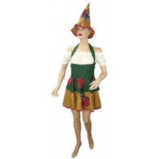 Damen Vogelscheuchen Kleid mit