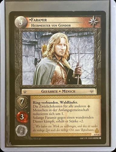 Lotr tcg faramir captain of - lotr,