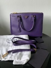 Prada Galleria Saffiano viola lila Handtasche Leder BN2274