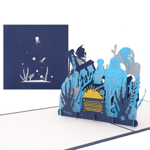 Pop karte taucher - 3d,