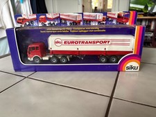 Siku 3412 Mercedes Benz 2232 Sattelzug mit Plane Eurotransport Modellauto OVP
